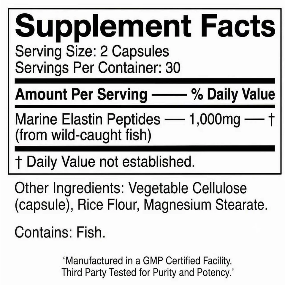 Marine Elastin Peptide Capsules factory