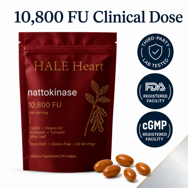 Nattokinase 10,800 FU Heart Support Softgels factory