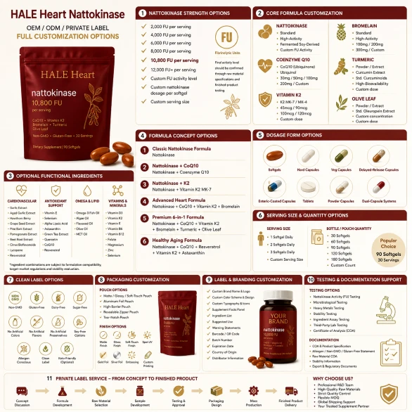 Nattokinase 10,800 FU Heart Support Softgels